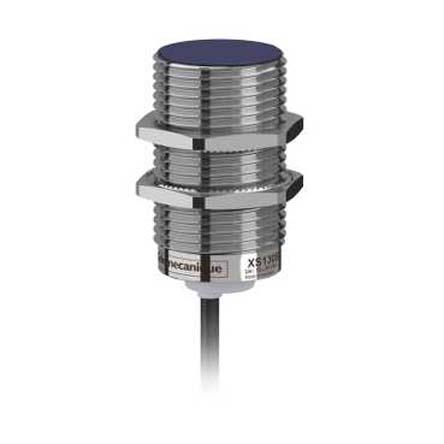 XS130BLNAL2 Telemecanique Sensors Inductive Threaded Barrel Proximity Sensor, M30, 10 mm Detection, NPN NO, 12 → 24 V dc