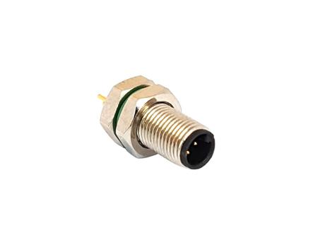 PXMBNI05RPM04APC Bulgin Circular Connector, 4 Contacts, Rear, M5 Connector, Plug, Male, IP67, Buccaneer M5 Series