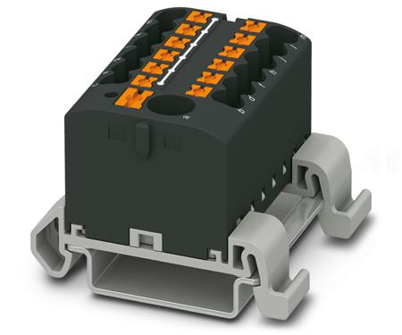 3273234 Phoenix Contact Distribution Block, 13 Way, 4mm², 24A, 690 V, Black