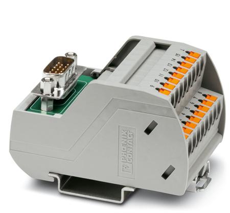 2904268 Phoenix Contact VIP-2/PT/HD15SUB/M Series Interface Module, DIN Rail