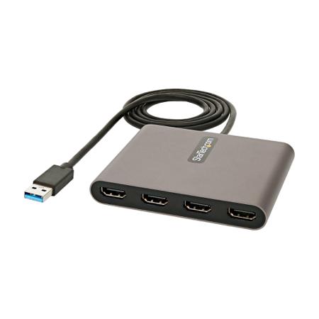 USB32HD4 StarTech.com USB A to HDMI Graphics Adapter, USB 3.0, 4 Supported Display(s) - 1080p @ 60Hz