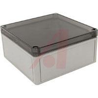 130-007--PC1818-9-TO- Enclosure, Plastic Transparent; Polycarbonate; Polyurethane; Light Gray; 4X