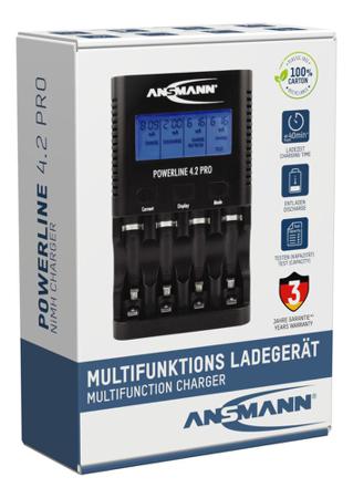 1001-0079-UK Ansmann 1001-0079 NiMH AA, AAA Battery Charger with Worldwideplug