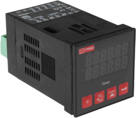 808-6620 RS PRO Panel Mount Timer Relay, 230V ac, 1-Contact, 1-Function, SPDT