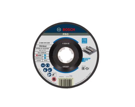 2608619259 Bosch XLOCK Aluminium Oxide Cutting Disc, 125mm x 6mm Thick