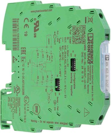 2810780 Phoenix Contact MACX Series Signal Conditioner, Voltage Input, Current, Voltage Output, 19.2 → 30V dc Supply