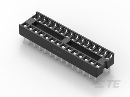 1-2199298-9 TE Connectivity 2.54mm Pitch Straight 28 Way, Through Hole Ladder IC Dip Socket, 1A