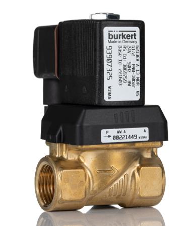 221603 Burkert Solenoid Valve , 2 Port, NC, 24 V ac