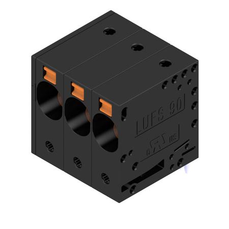 2500480000 Weidmuller LU Series PCB Terminal Block, 5-Contact, 10mm Pitch, PCB Mount, 1-Row