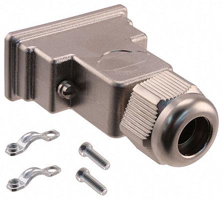 09670090538 HARTING D-sub Waterproof Series Polymer D Sub Backshell, 9 Way