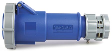 3888RS MENNEKES, PowerTOP IP67 Blue Cable Mount 3P Industrial Power Socket, Rated At 32A, 230 V