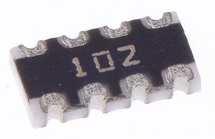 TC164-FR-071ML Yageo ARC Series 1MΩ ±1% Isolated SMT Resistor Array, 4 Resistors 1206 (3216M) package Concave