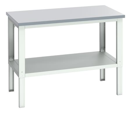 41004197-16V Bott 41004197.16V Sheet Steel Workbench, 450kg Max Load, Adjustable Height, 740 → 1140mm x 900mm x 1500mm