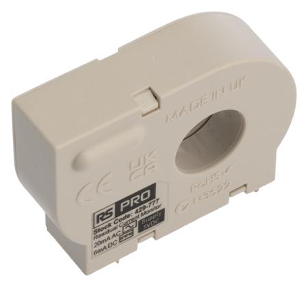 429-777 RS PRO Residual Current Transformer, 32A Input, 4.5mm Bore, 5V dc