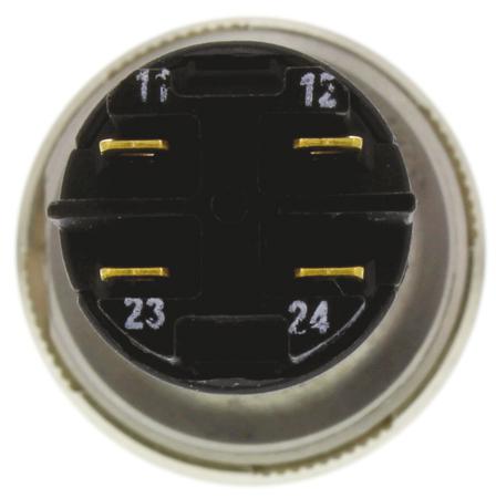 807603-601 NO/NC Momentary Push Button Switch, IP67, 22.5mm, Panel Mount