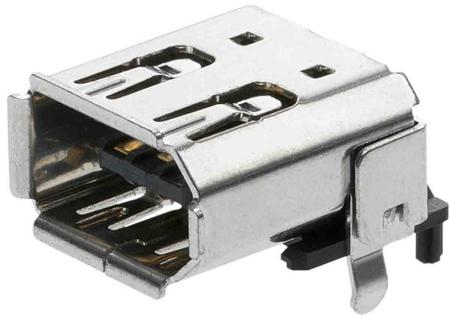 53462-0001 Molex 6 Way Right Angle Surface Mount Firewire Connector, Socket