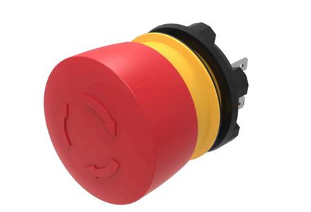 84-5520-0020 EAO 84-5520 Series Maintained Illuminated Emergency Stop Push Button, Panel Mount, 22.3mm Cutout, 1 NC, IP65, IP66, IP67