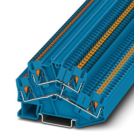 3210212 Phoenix Contact  PTTBS 2.5-PV BU Series Blue, 0.14 → 4mm², Push In Termination, ATEX, IECEx