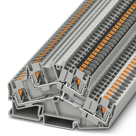 3211848 Phoenix Contact  PTTBS 4-PV Series Grey, 0.2 → 6mm², Push In Termination, ATEX, IECEx