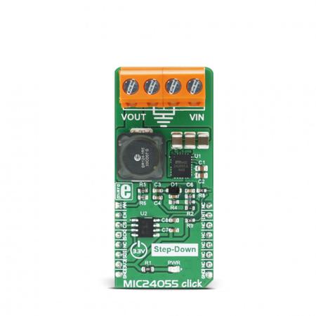 MIKROE-2835 MikroElektronika MIC24055 Click Buck Regulator for MIC24055, MCP4921 for Router, Server