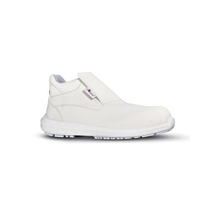 0UW10012-47 UPower SHINE Unisex White Composite Toe Capped Safety Shoes, UK 12, EU 47