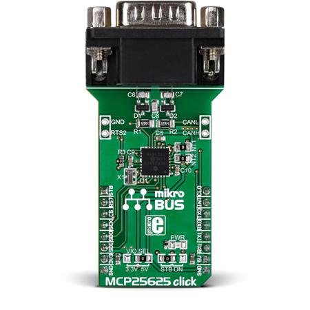 MIKROE-2228 MikroElektronika MCP25625 click MCP25625 Development Kit for MikroBUS