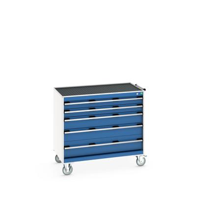 40402075-11V Bott, 5 Drawer Steel Floor Standing Cabinet, 1050 x 650 x 985mm