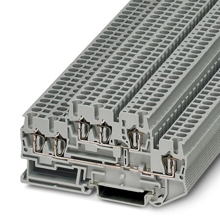 3038516 Phoenix Contact  STTB 2.5-TWIN Series Grey, Double-Level, Spring Clamp Termination