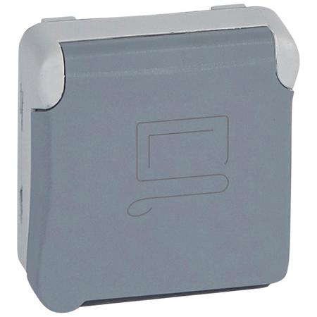 069553 Legrand Grey Plug Socket, 2 Poles, 16A, NF Socket