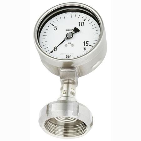 14213390 WIKA Bottom Entry Pressure Gauge 1.6bar, 0bar min.