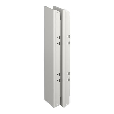 LVS08353 Schneider Electric LV Series RAL 9003 White Sheet Steel Side Panel, 650mm H, 250mm W, for Use with PrismaSeT G Enclosure