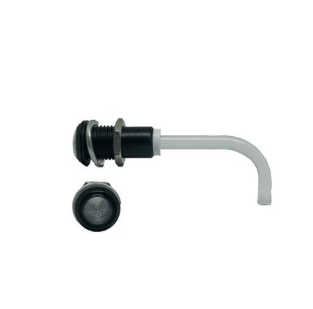 RHD-0700-2000-F9PZ67PR  Bivar, Panel Mount Right Angle LED Light Pipe, Clear Round Lens