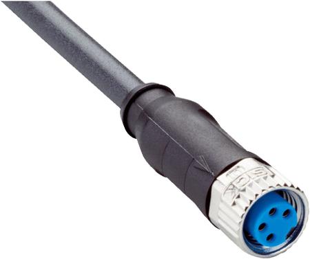 YF8U14-030UA3XLEAX SICK Straight Female 4 way M8 to Connector & Cable, 3m