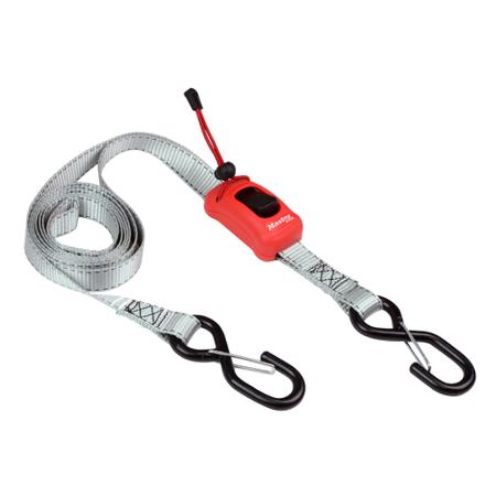 3313EURDAT Master Lock 2.5m Hook to Eye Ratchet Strap, 25mm Wide