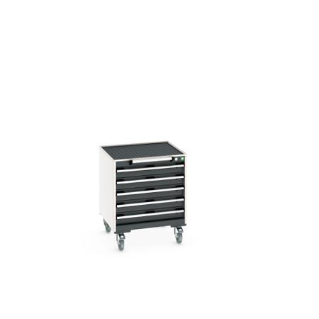 40402027-19V Bott, 5 Drawer Sheet Steel Floor Standing Storage Cabinet, 650 X 650 X 785mm