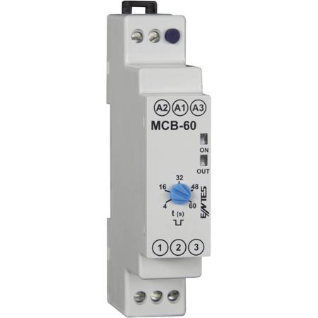 MCB-60 ENTES MCB Series DIN Rail Mount Timer Relay, 12 → 240V ac, 1-Contact, 4 sec → 30 sec, SPDT