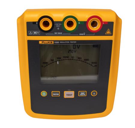 FLUKE-1535 Fluke 1535 Insulation Tester, 250V Min, 2500V Max, CAT IV 600V - RS Calibration
