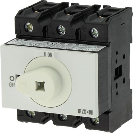 172784 P3-63/M4/SVB Eaton 3P Pole Panel Mount Isolator Switch - 63A Maximum Current, 30kW Power Rating, IP65