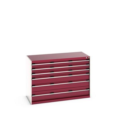 40022115-24V Bott 6 Cabinet, Steel, 900mm x 650mm x 1300mm, Red