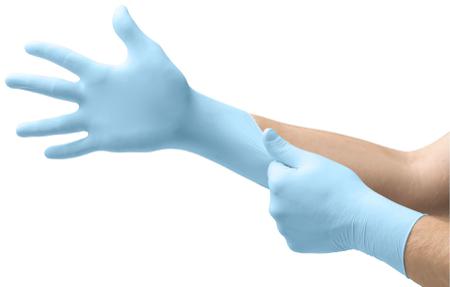 93833070 Ansell Blue Powder-Free Nitrile Disposable Gloves, Size S