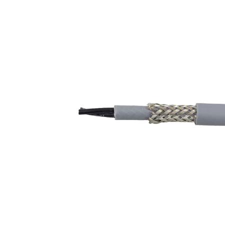 470025CY CL033 Alpha Wire Pro-Met Control Cable, 2 Cores 0.5 mm², 100 m, Screened, Transparent Polyvinyl Chloride Sheath