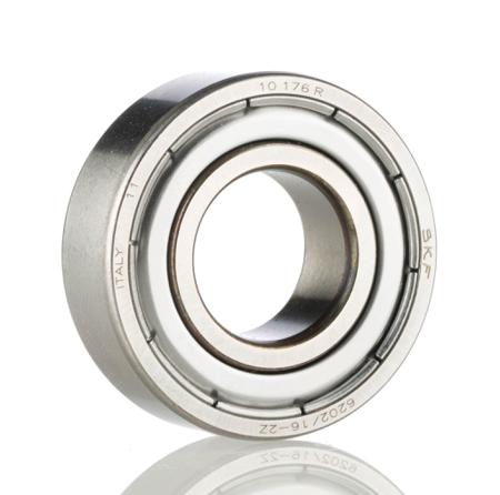 6202/16-2Z SKF  1 Row Ball Bearing - 16 mm ID, 35 mm OD