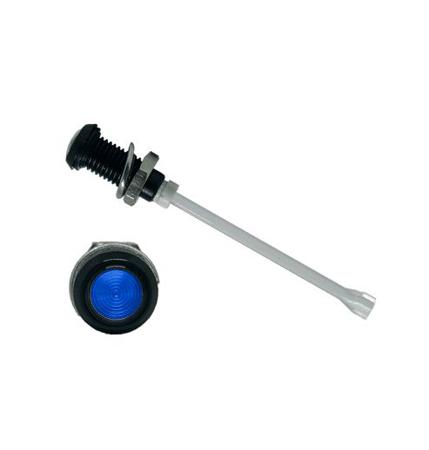 RHD-1390-F9PZB67PR  Bivar, Panel Mount Vertical LED Light Pipe, Blue Round Lens