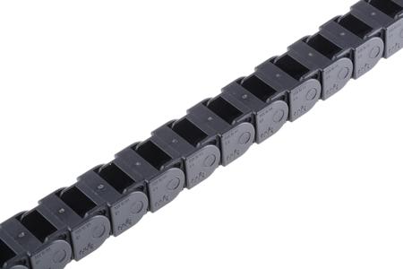 09.16.038.0 Igus 9, e-chain Black Cable Chain - Flexible Slot, W24.2 mm x D19.3mm, L1m, 38 mm Min. Bend Radius, Igumid G