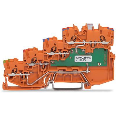 2000-5477-1102-953 WAGO2000-5477/1102-953 TOPJOB S Series DIN Rail Terminal Block, 1mm², 4-Level, Push-In Cage Clamp Termination