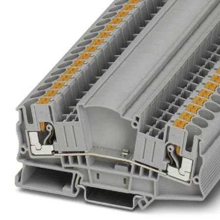 3212183 Phoenix Contact  PTMED 6 Series Grey, Single-Level, Push In Termination