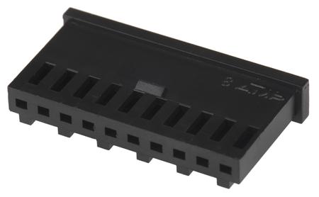 280362 TE Connectivity AMPMODU Mod II, 2.54mm Pitch, 10 Way, 1 Row Female Connector Housing