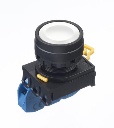 YW1B-A1E10W Idec YW Illuminated White Push Button Complete Unit NO Maintained