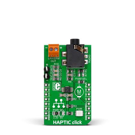 MIKROE-2025 MikroElektronika Haptic Click Motor Controller for DRV2605 for ERM & LRA Vibration Motor
