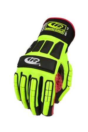 267-08 Ansell Ringers R-267 Red Leather Oil Resistant Gloves, Size 8, Kevlar Coating